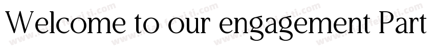 Welcome to our engagement Party字体转换